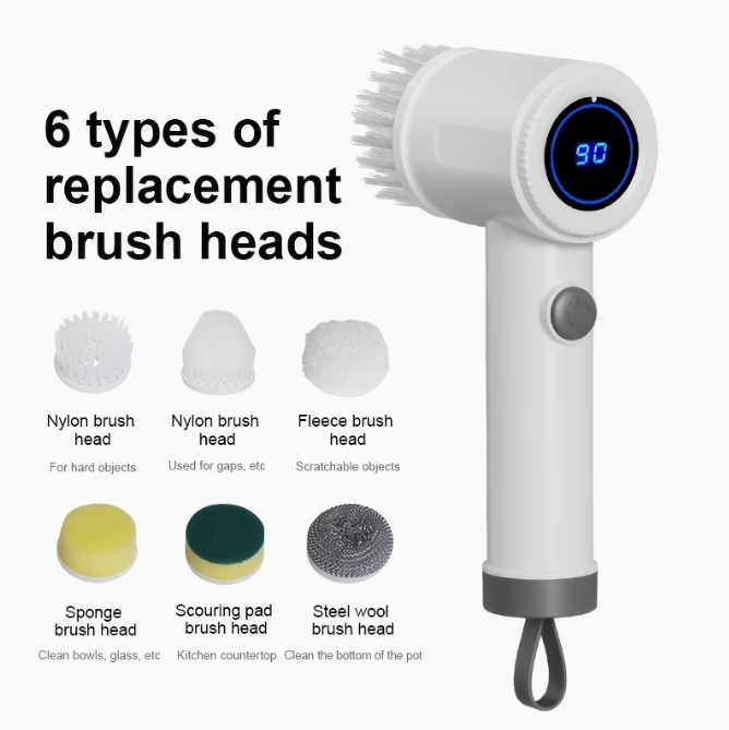 NOFUZZ SCRUBMASTER — 6-in-1 Electric Cleaning Brush