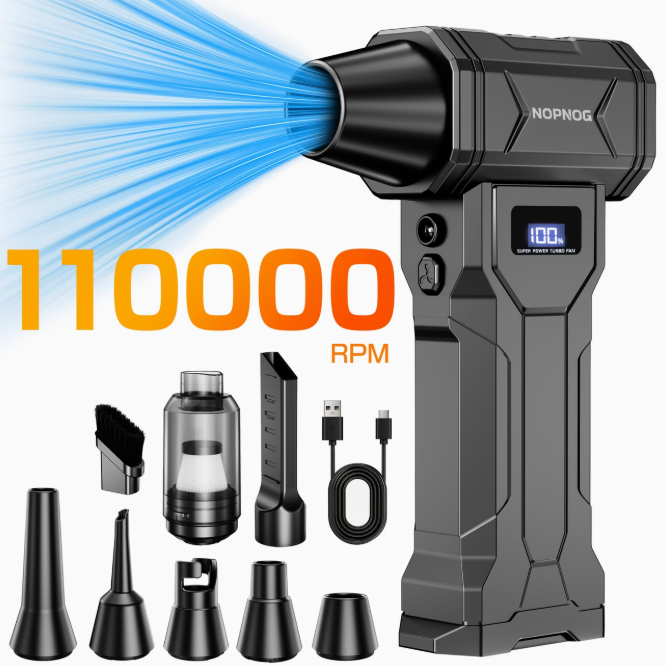 NOFUZZ TURBOBLAST — 2-in-1 Blow & Suction