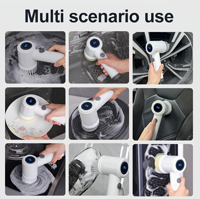 NOFUZZ SCRUBMASTER — 6-in-1 Electric Cleaning Brush